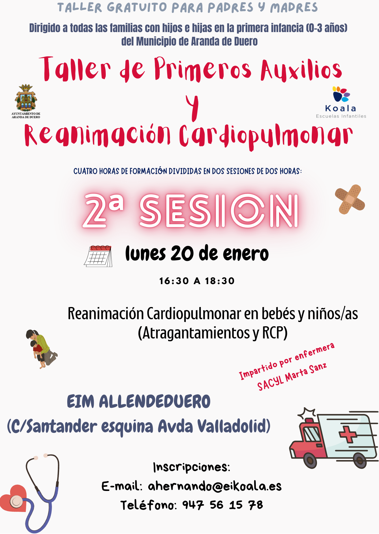 Taller 1º Auxilios y reanimación pulmonar 2ª sesión