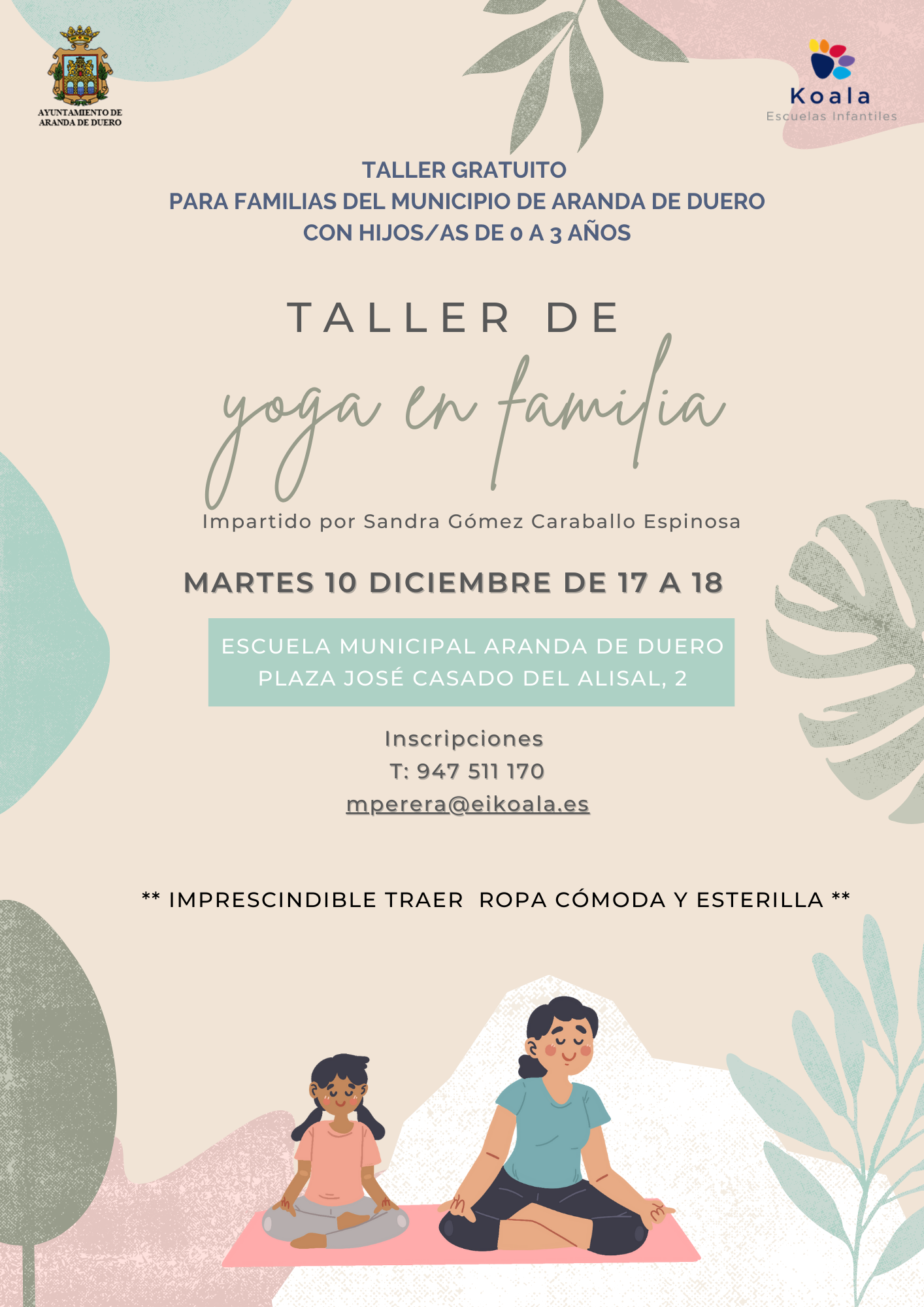 Taller Yoga en familia